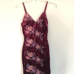 Floral Velvet Dress